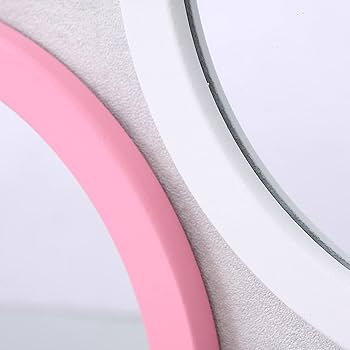 Amazon.co.jp: 化粧鏡、 カラフル 木製フレーム 丸 鏡 寝室 バス